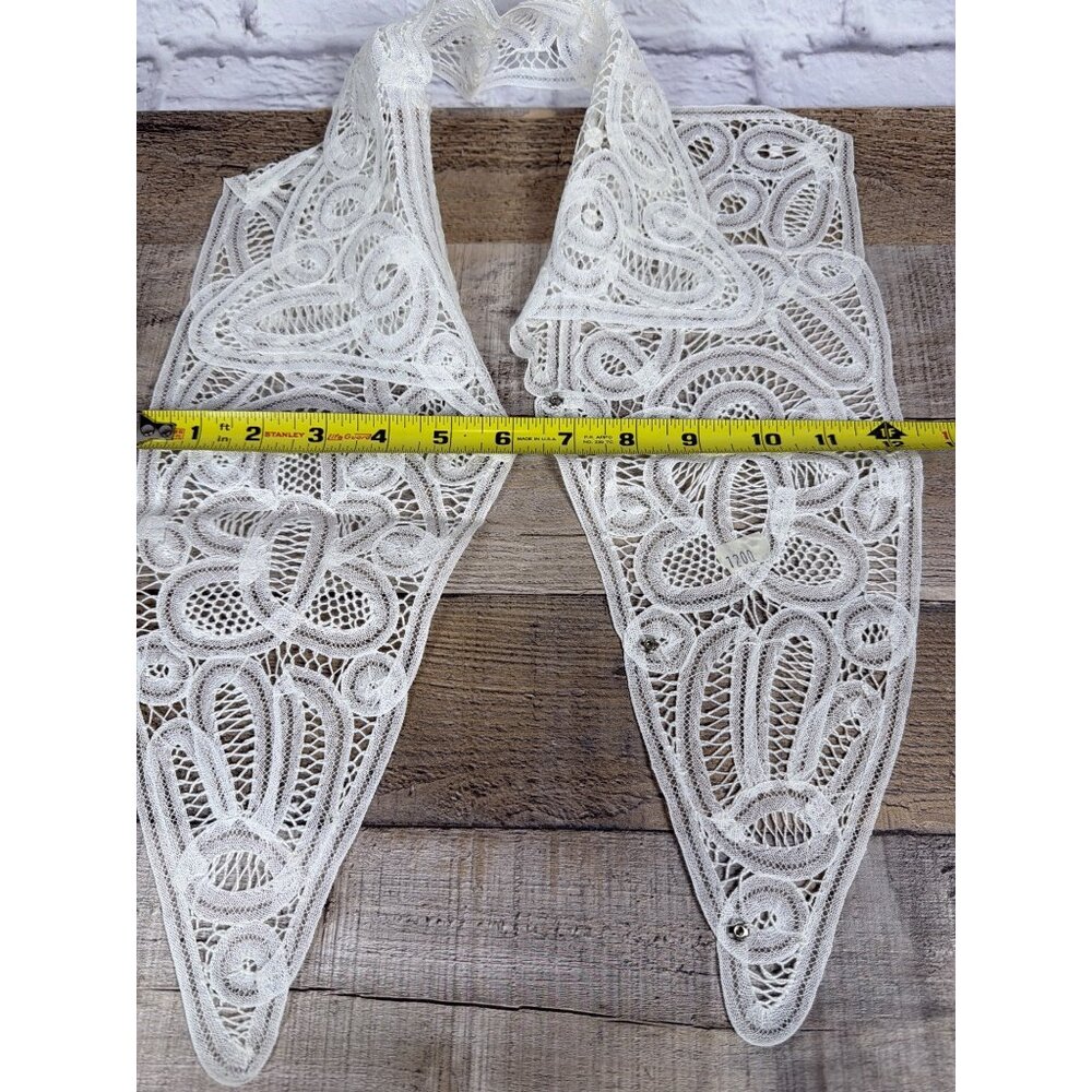 VTG Louise Verschueren Brussels Belgian Lace Dress Front Collar Original Bag - Picture 16 of 16